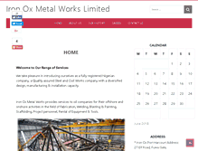 Tablet Screenshot of ironoxmetalworks.com